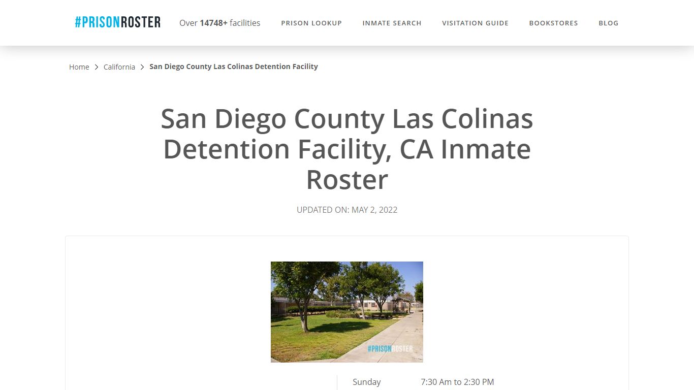 San Diego County Las Colinas Detention ... - Inmate Locator